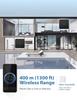 AVANTEK Wireless Doorbell, D-3B Waterproof Door Chime Kit Operating at over 1300 Feet with 2 Plug-In Receivers, 52 Melodies, CD Quality Sound and LED Flash view 3